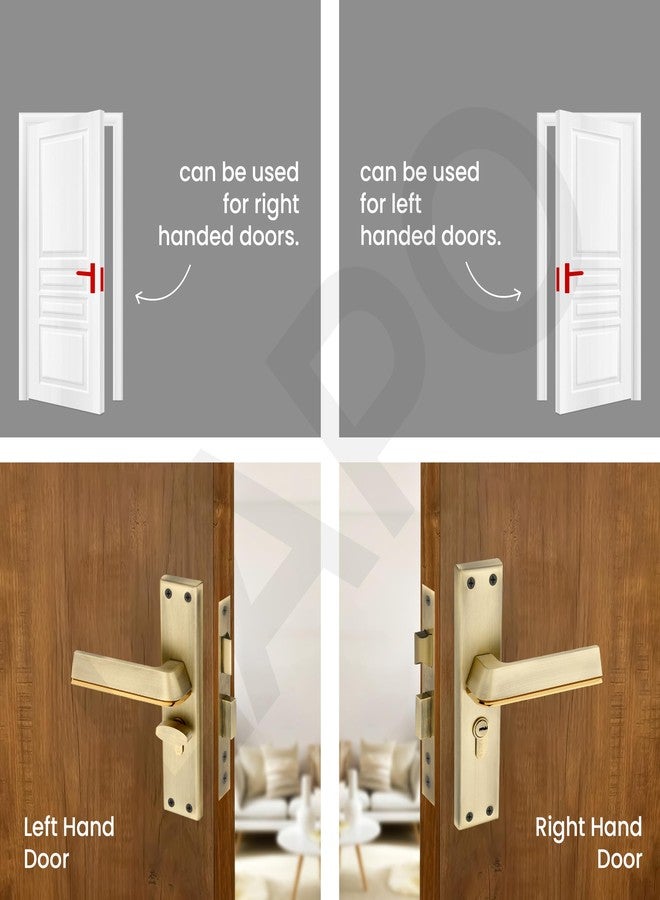 LAPO Door Lock for Home Main Door, Heavy Duty Door Lock Set with Keys 60mm Cylinder, 45x50mm Lockbody - Ideal for Home, Bedroom, Office, Hotel (Antique Finish, 3 Years Warranty) CY-176 - Image 5